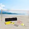 Outdoor Volleyball and Badminton Net Set 32ft with Adjustable Poles Included Portable Storage Bag